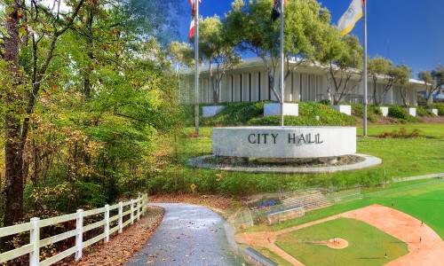 FacilitiesGrounds_web a collage of images representing public works facilities and grounds
