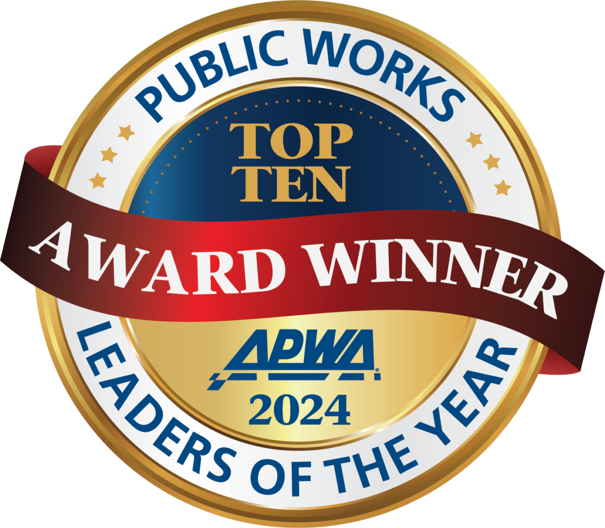 logo for the APWA Top Ten Public Works Leaders of the Year