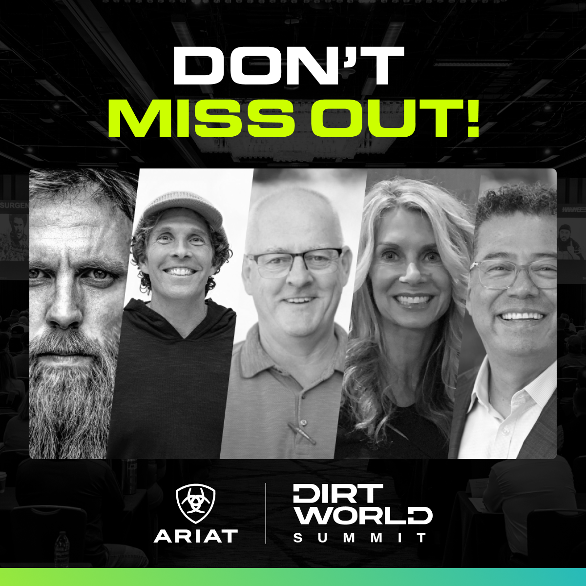 Dirt World Summit a graphic advertising Dirt World Summit