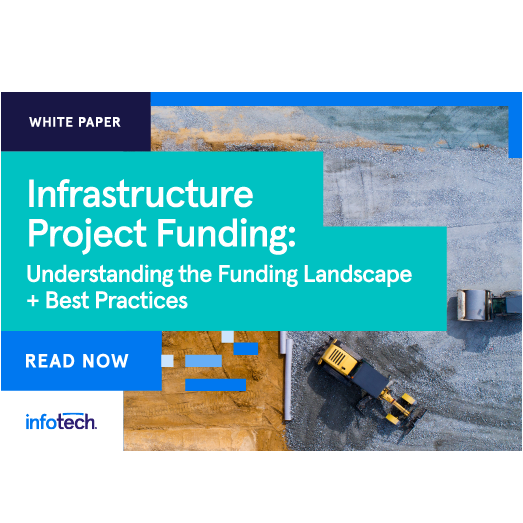 a cover image of infotech's Infrastructure Project Funding white paper