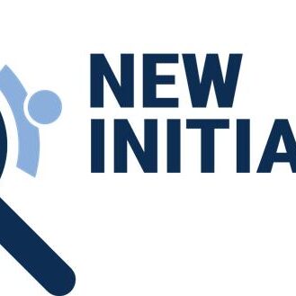 The APWA New Initiatives logo, with an illustration of people linking up around a magnifying glass.