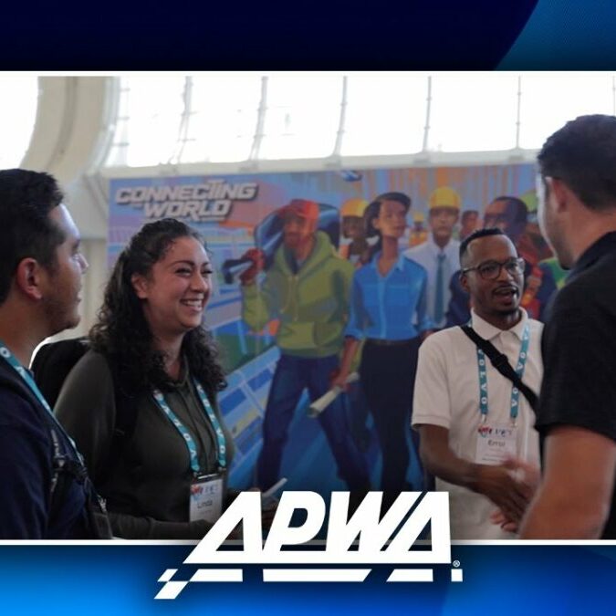 a screenshot of APWA's award-winning post-event video, PWX 23 CONNECTING THE WORLD THROUGH PUBLIC WORKS