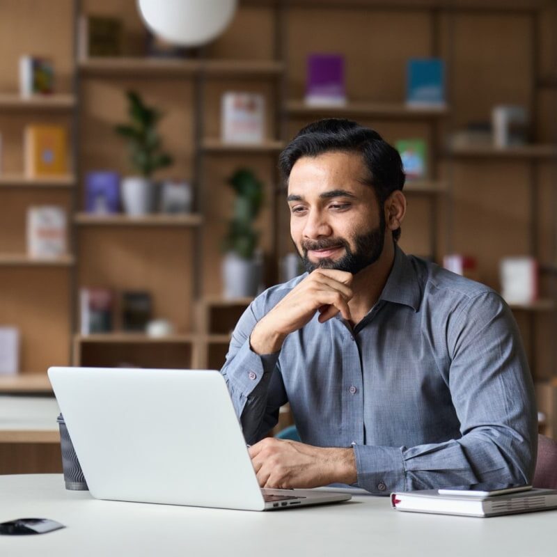 Man with laptop
